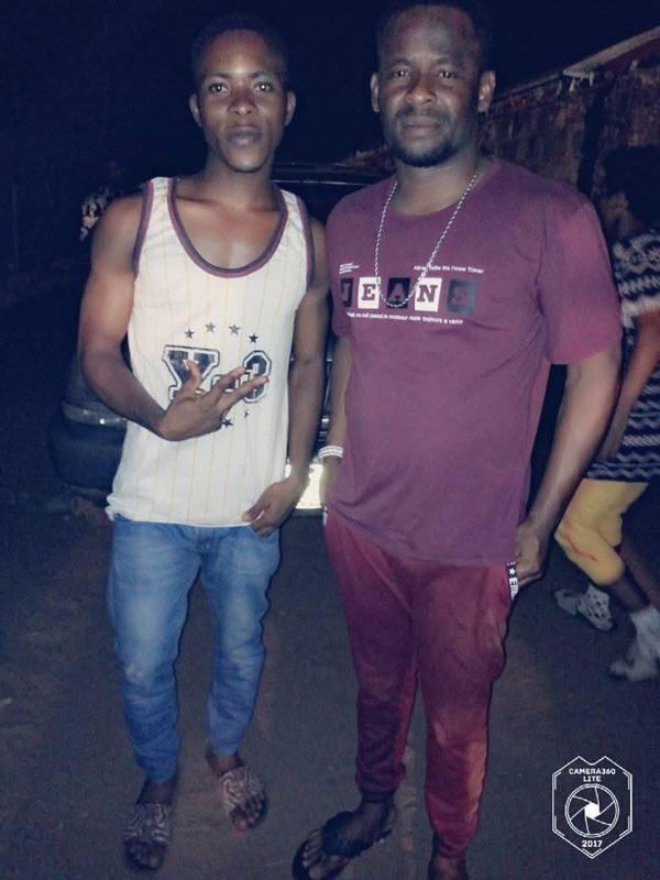 Christian Asuquo with Nigerian actor Zubby Michael in 2017